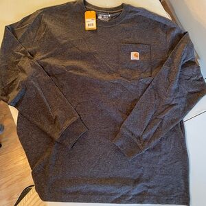 NWT Men’s Loose Fit Heavyweight Long-Sleeve Pocket Tee
